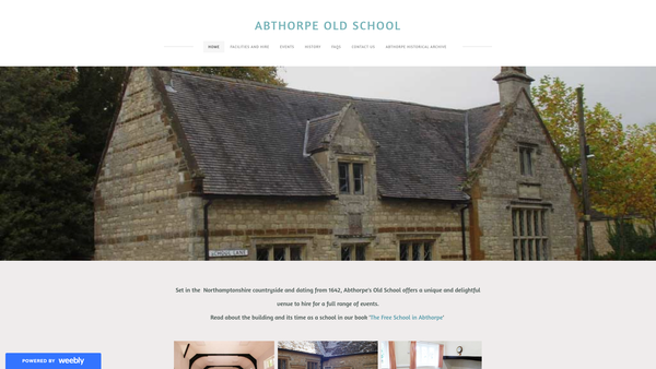 Screenshot of the Abthorpe Church Of England School website