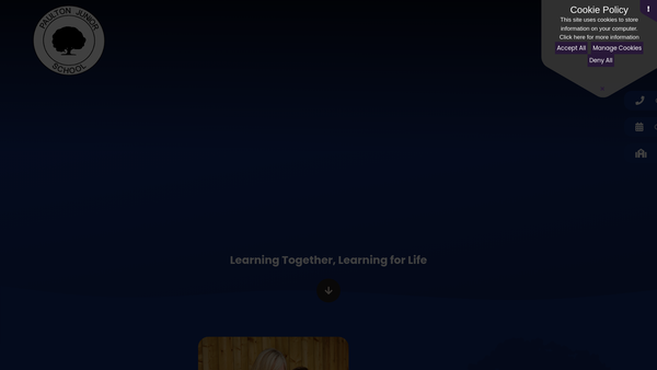 Screenshot of the The Parent-Teacher Association Of Paulton School website