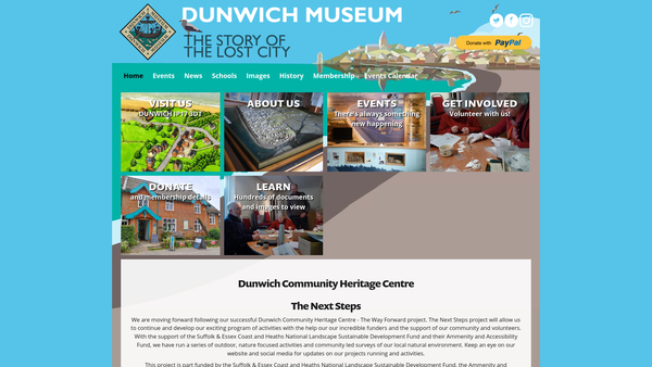 Screenshot of the The Dunwich Reading Room And Museum website