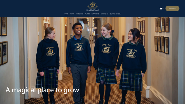 Screenshot of the Orwell Park School Educational Trust Ltd website