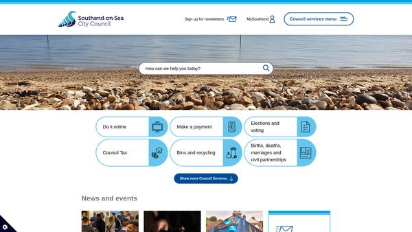 Screenshot of the The Beecroft Art Trust website