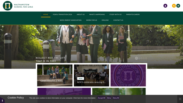 Screenshot of the The Clarissa Chubb Trust Fund In Connexion With Walthamstow School For Girls website