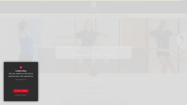 Screenshot of the Richard Thompson Gunton Memorial Fund website