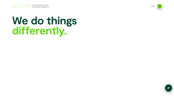 Screenshot of the St Christopher School (Letchworth) Limited website
