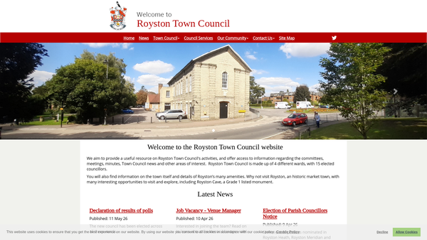 Screenshot of the The Leete Charity website