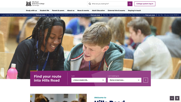 Screenshot of the The Child Prize Trust Fund In Connexion With Cambridgeshire High School For Boys website