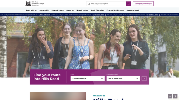 Screenshot of the The A B Mayne Prizes In English Essay And Mathematics /Icw Cambridgeshire High School For Boys website