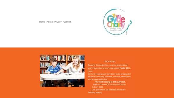 Screenshot of the The Gyde Charity website