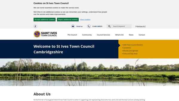 Screenshot of the Herbert Ellis Norris Library And Museum website