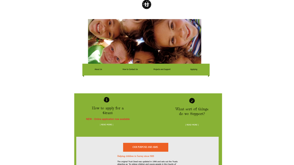 Screenshot of the St Faith's Trust website