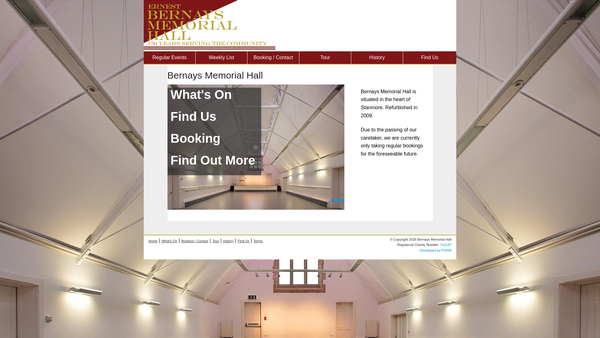 Screenshot of the Bernays Memorial Institute website