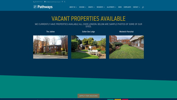 Screenshot of the The Educational Foundation Of Francis Courtney website