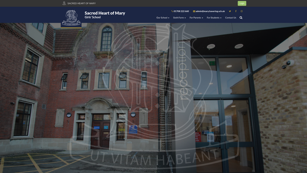 Screenshot of the The Upminster Convent School Parents, Teachers And Friends Association website