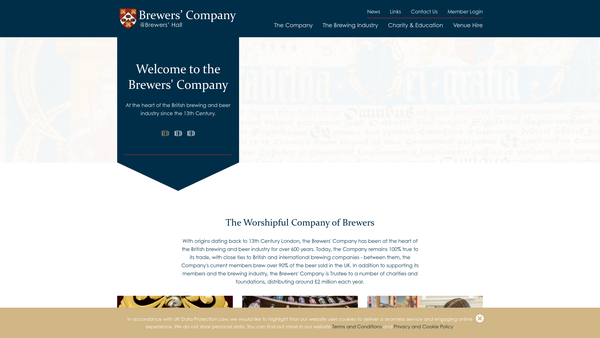 Screenshot of the Dame Alice Owen's Foundation website
