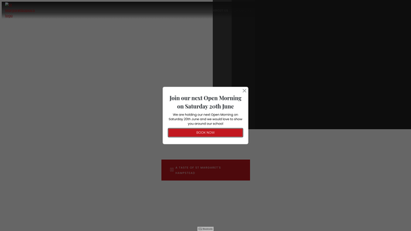 Screenshot of the St Margaret's School (Hampstead) Ltd website