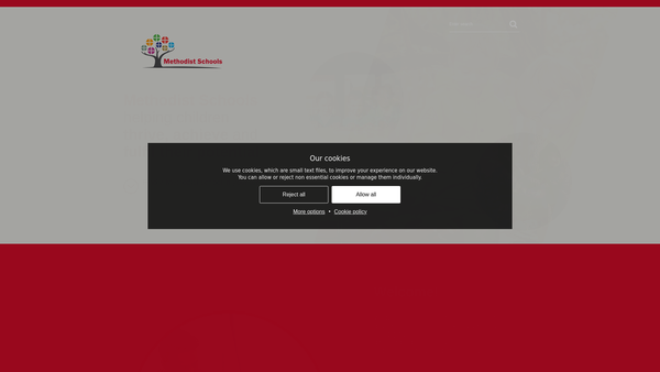 Screenshot of the Methodist Independent Education Trust website
