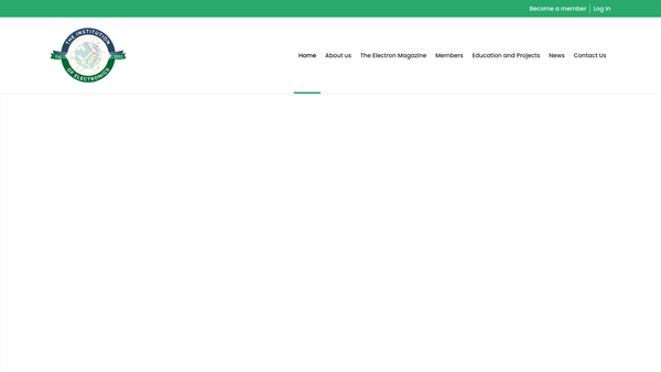 Screenshot of the The Institution Of Electronics website