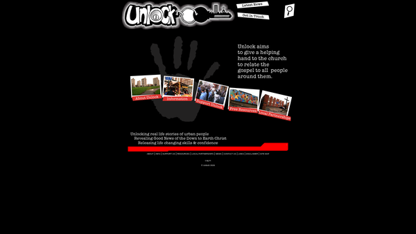 Screenshot of the Unlock website