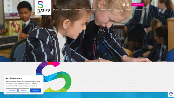 Screenshot of the Support And Training In Prep, Primary And Senior Schools Limited website