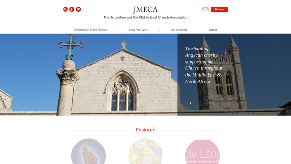 Screenshot of the St Mary's Waqf website