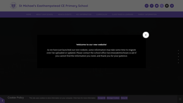 Screenshot of the The Friends Of St Michael's School website