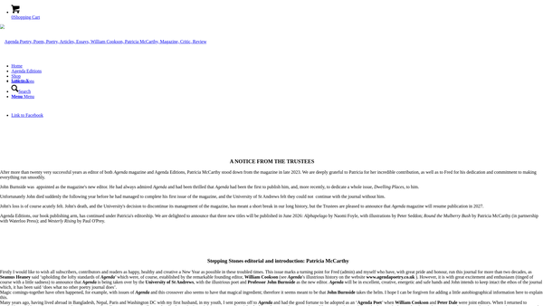 Screenshot of the The Agenda And Editions Charitable Trust website