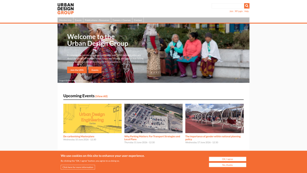 Screenshot of the Urban Design Group website