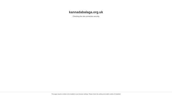 Screenshot of the Kannada Balaga UK website