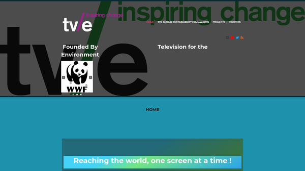 Screenshot of the Television For The Environment website