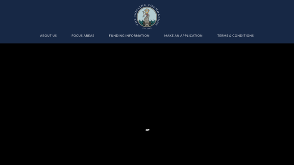 Screenshot of the The Gosling Foundation Limited website