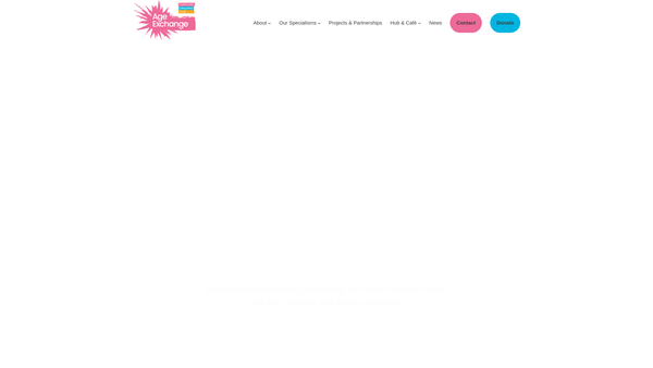 Screenshot of the Age Exchange website