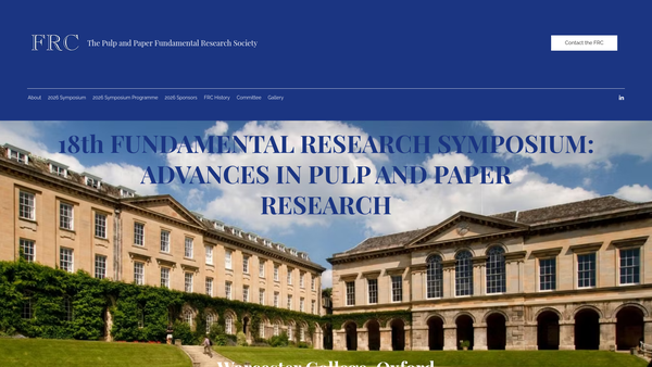 Screenshot of the The Pulp And Paper Fundamental Research Society website