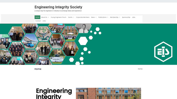 Screenshot of the Engineering Integrity Society website