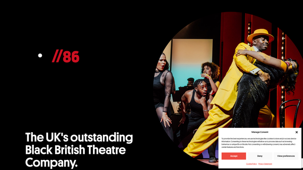 Screenshot of the Talawa Theatre Company Limited website