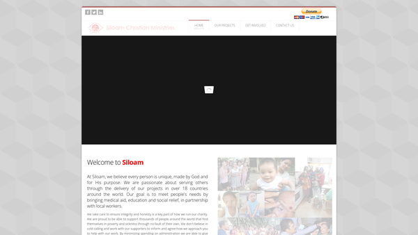Screenshot of the Siloam Christian Ministries Limited website