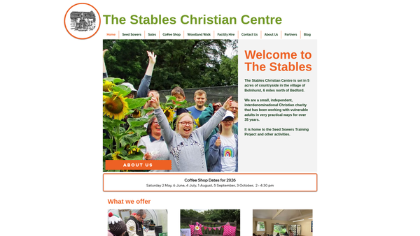 Screenshot of the Bolnhurst Stables Trust website