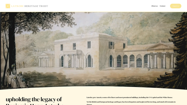 Screenshot of the Latrobe Heritage Trust website