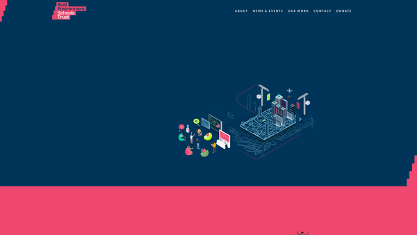 Screenshot of the Built Environment Schools Trust website