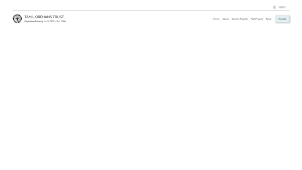 Screenshot of the The Tamil Orphans Trust website