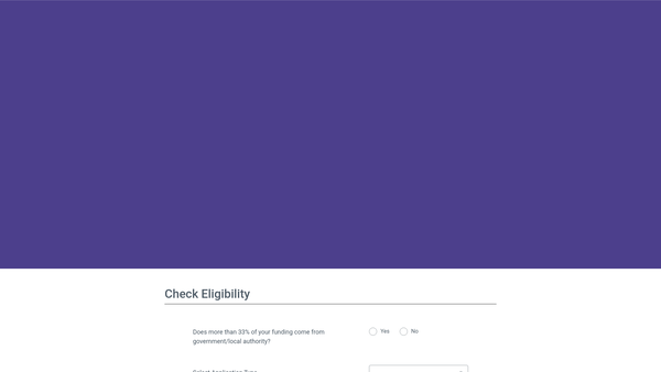 Screenshot of the Gay And Peter Hartley's Hillards Charitable Trust website
