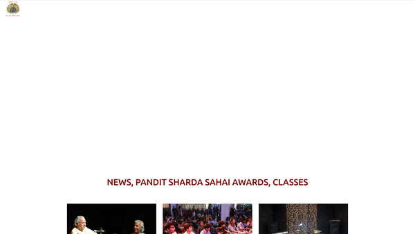 Screenshot of the Pandit Ram Sahai Sangit Vidyalaya website
