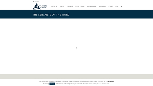 Screenshot of the The Servants Of The Word Trust website