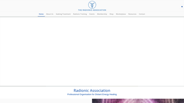 Screenshot of the The Healing Education Trust website