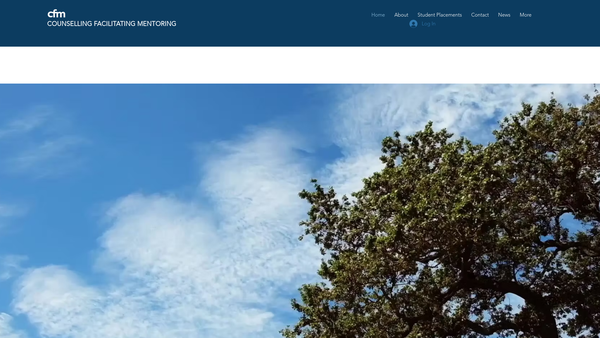 Screenshot of the Counselling Facilitating Mentoring website