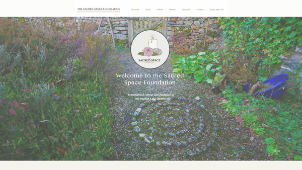 Screenshot of the Sacred Space Foundation website