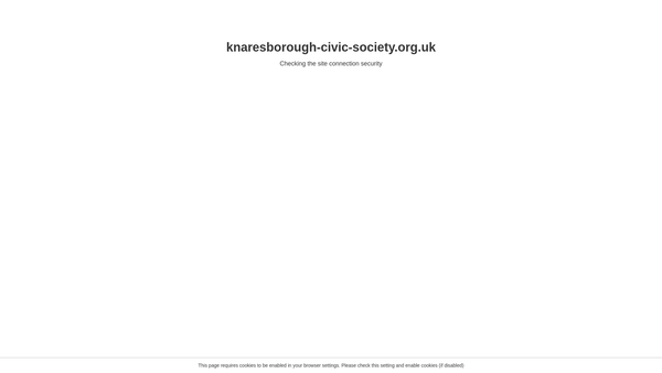 Screenshot of the The Knaresborough Civic Society website