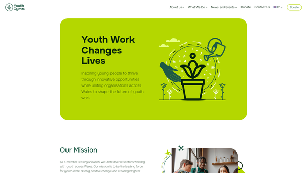 Screenshot of the The Eva Seline Fund website