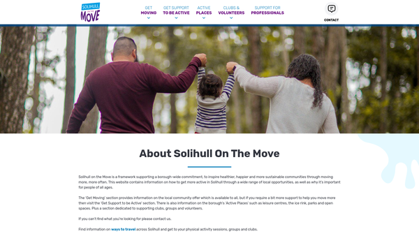 Screenshot of the Solihull Swimming Club For The Disabled (The Seals) website