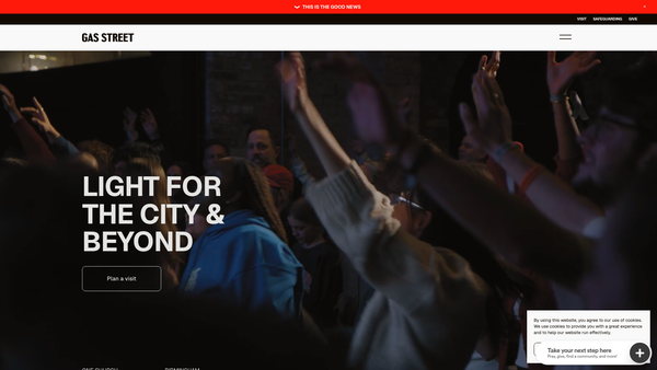 Screenshot of the Church Repair Fund website