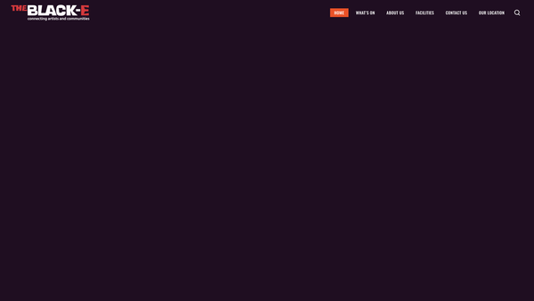 Screenshot of the The Black-E website